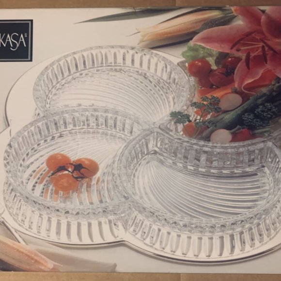 4 Part Server with Tray by Mikasa - Picture 2 of 4